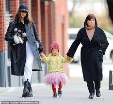 Irina shayk attends the cannes international film festival screening of la fille inconnue on may 18, 2016. Irina Shayk S Daughter Lea Cooper 2 Rocks A Tutu As She Walks Hand In Hand With Model Mom Daily Mail Online
