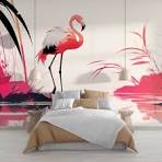Flamingo Mural Wallpaper | Tropical Elegance and Refinement ...