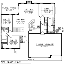 Most ranch homes fit up to three or four bedrooms. House Plan 75450 Ranch Style With 1501 Sq Ft 3 Bed 1 Bath 1 Half Bath
