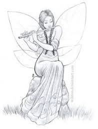 Flutist Fairy By Willdan Deviantart Com On Deviantart Fairy Drawings Music Drawings Girl Drawing Sketches