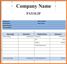 It might warrant disciplinary actions, if no satisfactory rationale is supplied for the absence. Salary Slip Format For Excel And Word Dotxes Induced Info
