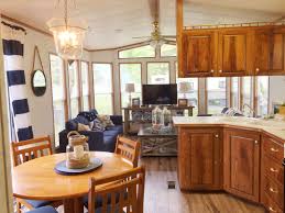 Northland Cottager Classic Remodel Park Model Trailer Renovation Nautical Style Park Model Homes Park Model Trailer Trailer Remodel