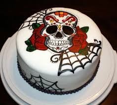 Gateaux Halloween Tete Mort Mexicaine Sugar Skull Cakes Skull Cake Halloween Birthday Cakes