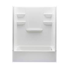 Alibaba.com offers 1,152 bathtub shower kit products. A2 A2 6030ctsr Aw A2 Composite 60 In L X 31 25 In W X 77 375 In H White Tub Shower Kit In The Bathtub Shower Combination Department At Lowes Com