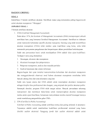 03.12.2013 · sistem pengukuran kinerja sektor publik bab 1 pendahuluan latar belakang sistem pengukuran kinerja sektor publik adalah suatu sistem yang bertujuan untuk membantu manajer publik menilai pencapaian suatu strategi melalui alat ukur finansial dan non finansial. Sertifikasi Akuntansi Manajemen Akt3221 Usu Studocu