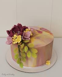 From character children's cakes to 5 tier wedding cakes i will take the time and effort to make them look gorgeous and taste fantastic. Purple And Yellow Cake By Cakes By Evicka Cakesdecor