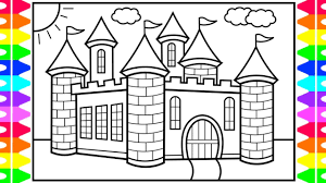 See the knights in armor coming in from. How To Draw A Castle For Kids Castle Drawing For Kids Castle Coloring Pages For Kids Youtube
