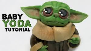 The Mandalorian Baby Yoda Fondant Tutorial Youtube