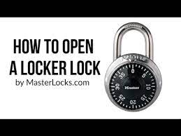 Take note of how it looks smooth and without any grooves on each of your numbers.11 x research source. How To Open A Locker Lock Youtube