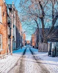 Plateau Mont Royal Montreal Travel Winter Montreal Scenery Photo