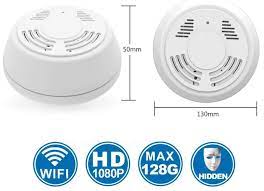 The realistic smoke detector shape design, no one will notice that a camera similar to a smoke detector is watching everything. Guide To The Best Smoke Detector With Wifi Camera Hidden 2021