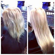 Micro bead hair extensions before and after. Hair Salon Trends Beaded Hair Extensions Before And After