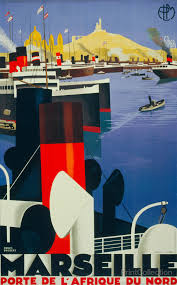 Print Collection Marseille Porte De L Afrique Du Nord Vintage Travel Posters Art Deco Posters Vintage Poster Art