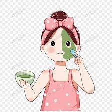 23 gambar sketsa wajah bunga anime. Girl Applying Facial Mask Before Going To Bed Png Image Picture Free Download 401775814 Lovepik Com