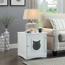 Sideboards and side tables can be retrofitted to. Cat House Side Table Nightstand Pet House Litter Box Furniture Indoor Pet Crat Contemporary Litter Boxes And Covers By M Y Distributing Inc