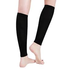Fancyteck 1 Pair Unisex Leg Calf Sleeves Men Women Varicose Vein Circulation Compression Socks Medical Elastic Calf Sleeve Compression Socks Elastic Stockings