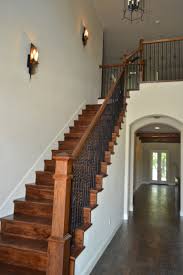 Stained Treads Risers Bannister Custom Homes Custom Homes House Stairs Home