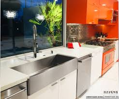 heritage stainless steel farmhouse sink
