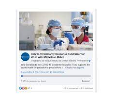 Se Fac DonaÈ›ii Pe Facebook La Oms Pentru Lupta Impotriva Coronavirus Covid 19