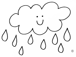 Kleurplaat van een prinsesje met haar eenhoorn en een kasteel op de achtergrond. Coloring Pages With Theme Rain Rainstorm Craftwork Creametkids De Knutseljuf Ede