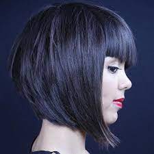 40 Refreshing Variations Of Bangs For Round Faces The Right Hairstyles For You Bob Hairstyles Short Hair Styles Long Bob Hairstyles