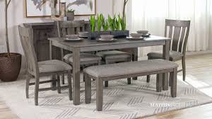 Shop for dining room table and chair sets that will be the centerpiece of your room's style. Lane Six Piece Traditional Dining Set In Dark Gray Youtube