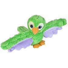 Wild Republic Huggers Green Parrot Plush Toy Slap Bracelet Stuffed Animal Kids Toys 8