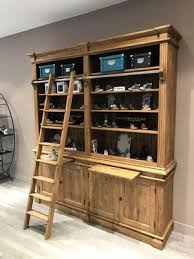 Bibliotheque Pin Massif Cire Miel Bibliotheque Bibliotheque En Bois Maison