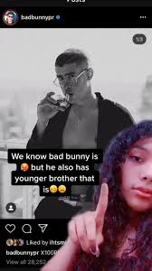 Bad bunny (@badbunnyb123) on tiktok | 37 likes. Bad Bunny Brother Might Have Won Dis Tho Lisett Sosa Tiktok Video