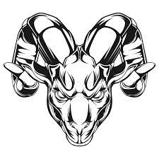 Goat Head Vector Illustration Vector Design Angry Goat Black Andwhite Royalty Free Stock Photos Vector Illustration Illustration Vector Illustration Design