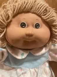 Vintage 1978-1992 Cabbage Patch Girl Doll w/ Lemon Hair Blue Eyes