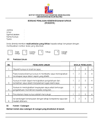 Doc borang penilaian keberkesanan kem kepimpinan contoh borang penilaian program latihan borang penilaian keberkesanan program. Contoh Borang Penilaian Keberkesanan Kursus Peserta 1