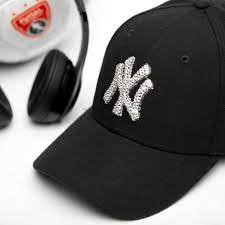 Bling New York Yankees Hat Custom Baseball Cap Trending Etsy Yankees Hat New York Yankee Hat Womens Baseball Cap
