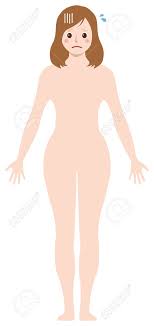 裸の顔をした裸の女性 /裸体 , シルエット, 輪郭形 ベクトルイラストのイラスト素材・ベクター Image 134657877