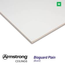 Ceiling tiles can be traditional plain white tiles, textured tiles or embossed tiles with classical filigree patterns. Armstrong Ceiling Tiles Bioguard Plain Board Bp2221m Square Edge