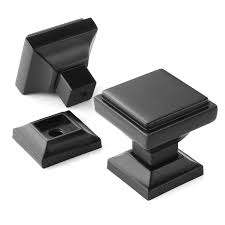 This arched pull is perfect for refrigerators, pantry doors, wide drawers or tall doors!mounting hardware is included for an easy installation. Cauldham 10 Pack Solid Kitchen Cabinet Knobs Pulls 1 1 8 Square Transitional Dresser Drawer Door Hardware Style S685 Matte Black Buy Online In Canada At Canada Desertcart Com Productid 90999969