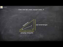 Segi tiga tersebut perlulah serupa, maka nisbah bagi sisi yang bertentangan a sisi yang terpapnjang dipanggil hipotenus. Sine Cosine And Tangent Of Acute Angles In Right Angled Triangles