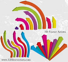 3d Vector Arrows In 2020 Vector Free Vector All Free Vector