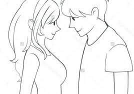 Love couple drawing step by step cute anime easy to draw 21 03 2020 i hope this can help you draw a kiss whether it s for a comic book or that special someone i hope this helps please give mattie and i suggestions on what we should draw next created using. Drawing Sweet Couple Cute Couple Cartoon Drawings Easy