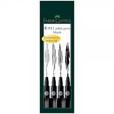 4.8 out of 5 stars. Pitt Artist Drawing Pens Wallet Set Of 4 Superfine Fine Medium And Brush Tip Black Walmart Com Walmart Com