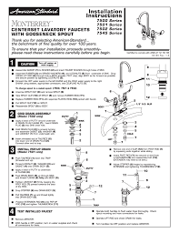 Common bathtub height extender for gooseneck. American Standard 7500175 002 7500174 002 7501 170 002 Installation Guide Manualzz