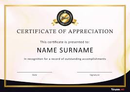And you can customise it any way you want. 30 Free Certificate Of Appreciation Templates And Letters