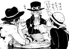 asl brothers portgas d ace sabo monkey d luffy one piece onepiece イラスト イラスト エース ワンピース