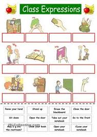 Commands In Class Esl Worksheets Classroom Commands Classroom Language English Classroom