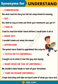 Another Word For Understand List Of 105 Synonyms For Understand 7 E S L Advanced English Vocabulary Learn English Words Learn English