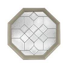 For example, adding copper oxides to molten glass will culminate in green and blue. Hy Lite 23 25 In X 23 25 In Decorative Glass Fixed Octagon Geometric Vinyl Window In Tan Df2424tnv1500blpat The Home Depot