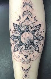 Moon Phase Mandala Tattoo C Tattoo Artist White Lotus Tattoo Moon Phases Tattoo Mandala Tattoo Design White Lotus Tattoo