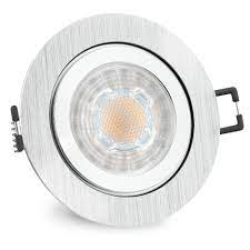 Paulmann einbaustrahler für's badezimmer einbauleuchten mit ip schutz für dichtigkeit bei feuchtigkeit erhältlich mit ip44 spritzwasserschutz und ip65 strahlwasserschutz Rw 2 Led Einbauleuchte Dimmbar Fur Bad Aussen Ip44 Alu Rund Inkl Led Gu10 7w