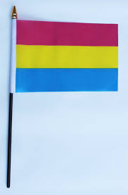 According to most definitions, the pink represents people who are female identified, the blue represents people who are male identified, while the yellow represents nonbinary attraction. Small Pansexual Pride Flag 10 X 15 Cm On Stick