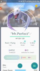 Pokemon Go Perfect Iv Aerodactyl Fully Lvled Cp At Player